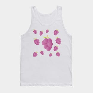 Grapes Pattern Purple Tank Top